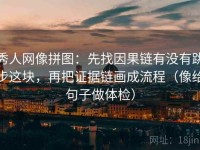 秀人网像拼图：先找因果链有没有跳步这块，再把证据链画成流程（像给句子做体检）