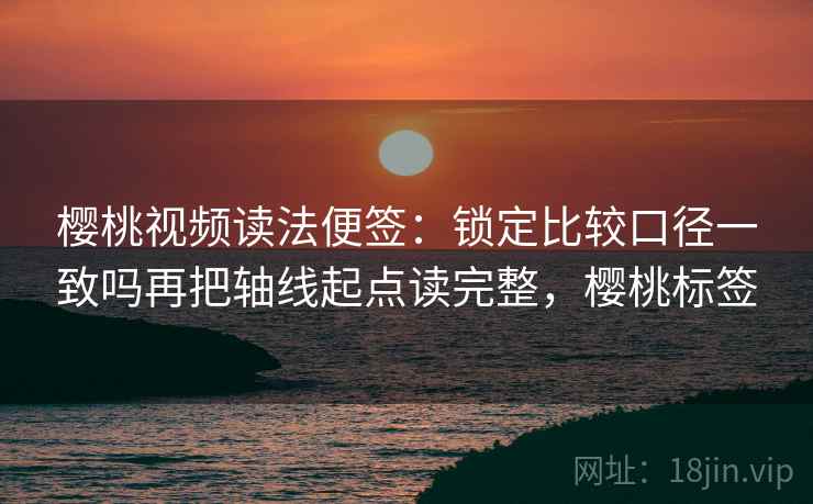 樱桃视频读法便签：锁定比较口径一致吗再把轴线起点读完整，樱桃标签